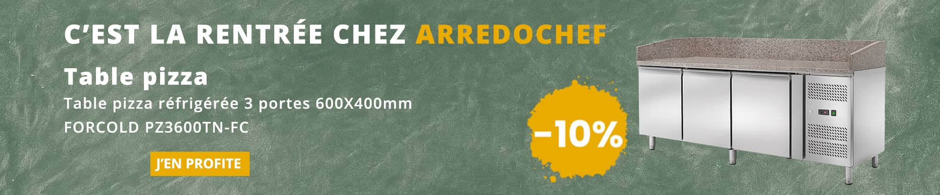 Table Pizza remise rentrée 25